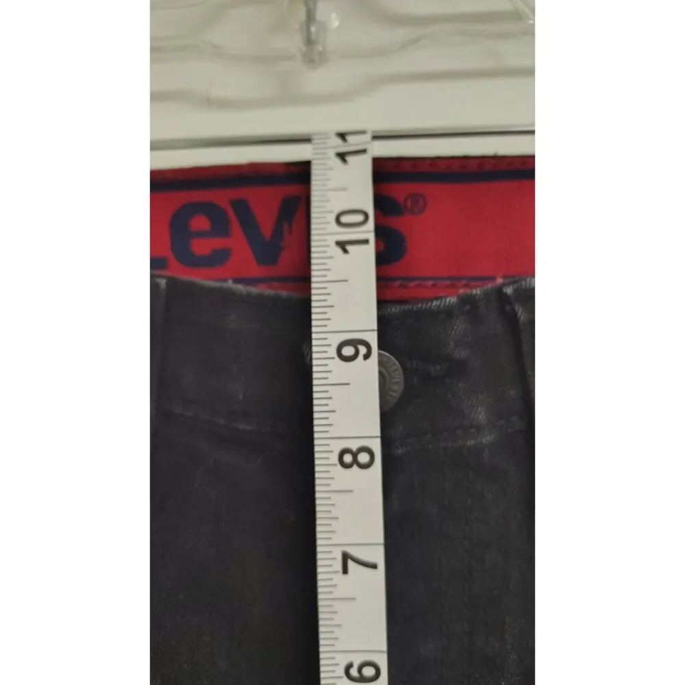 Levi’s 511 Slim Fit Jeans Faded Black Dark Wash Denim Boys Men Size 27x29